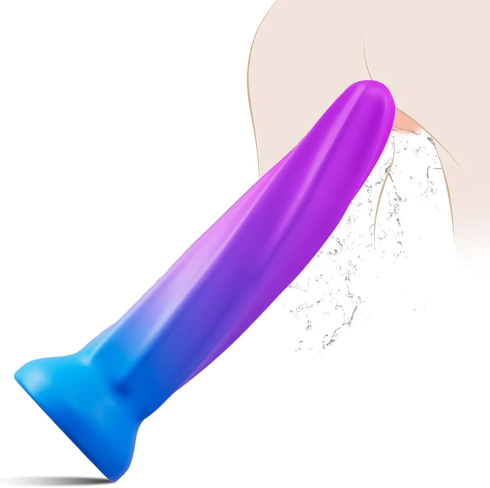 7.8-Inch Purple Fantasy Monster Silicone Dildo with Suction Cup for Anal and Vaginal Stimulation