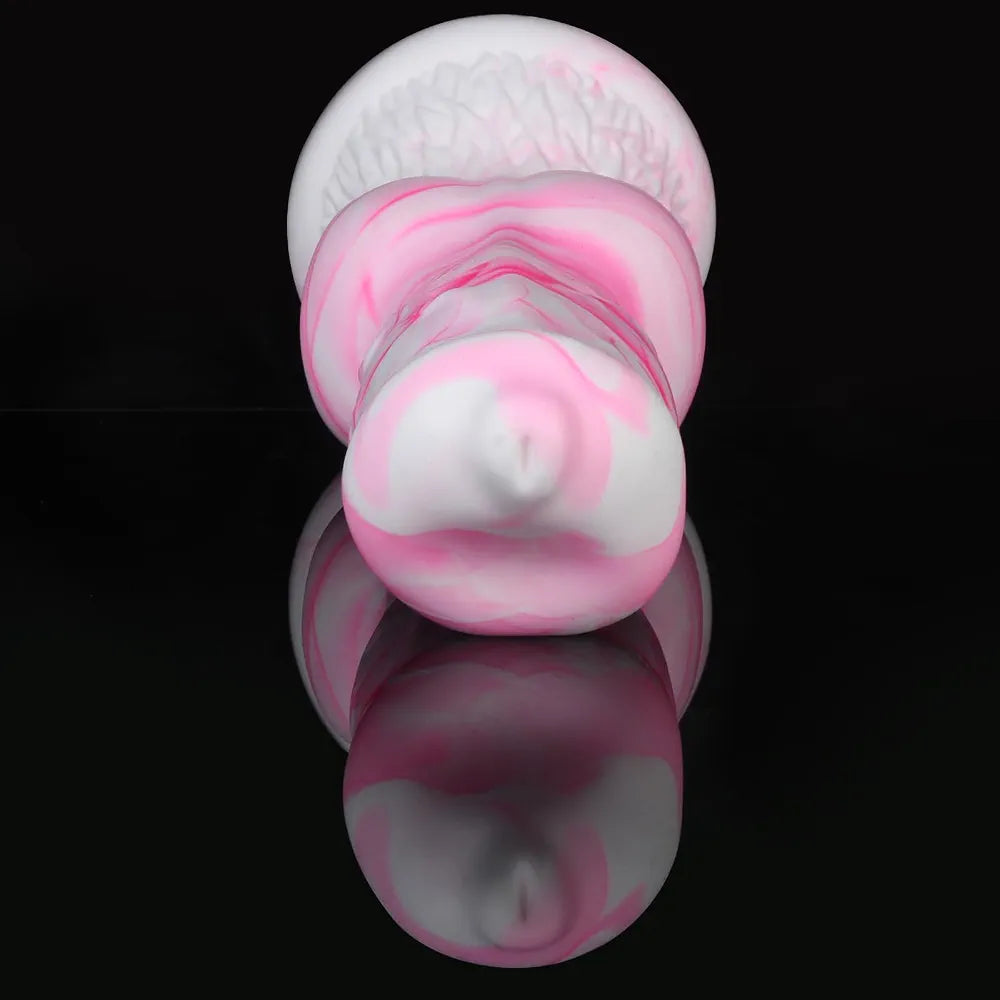 13-Inch Extra Large Silicone Fantasy Wolf Knot Dildo with Suction Cup Base for Anal Training