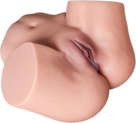 21.5lb Realistic Dual-Channel Male Masturbator with Soft Texture and Life-Size Design
