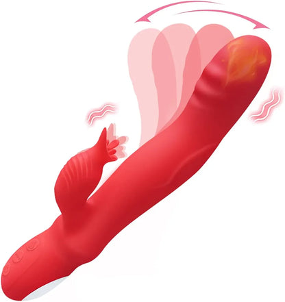 Ergonomic Finger-Shaped Rabbit Vibrator with 10 Vibration Modes and Waterproof Design