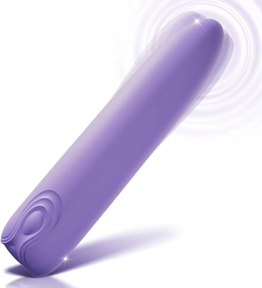 Premium Mini Bullet Vibrator - 9-Speed Waterproof Silicone Finger Wand for Clitoral, G-Spot, and Nipple Stimulation
