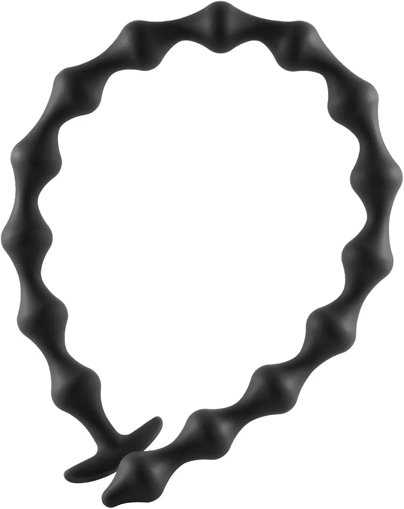 15-Ball Silicone Anal Bead Chain - 22.8 Inch Flexible Prostate and Anal Massager