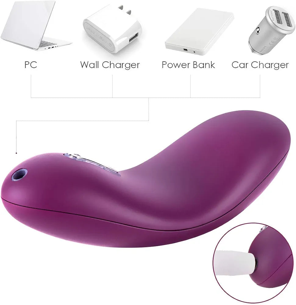 SVAKOM Echo Rechargeable Tongue-Shaped Clitoral Stimulator for Couples