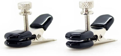 Adjustable Rubber-Coated Alligator Nipple Clamps for Erotic Bondage Play