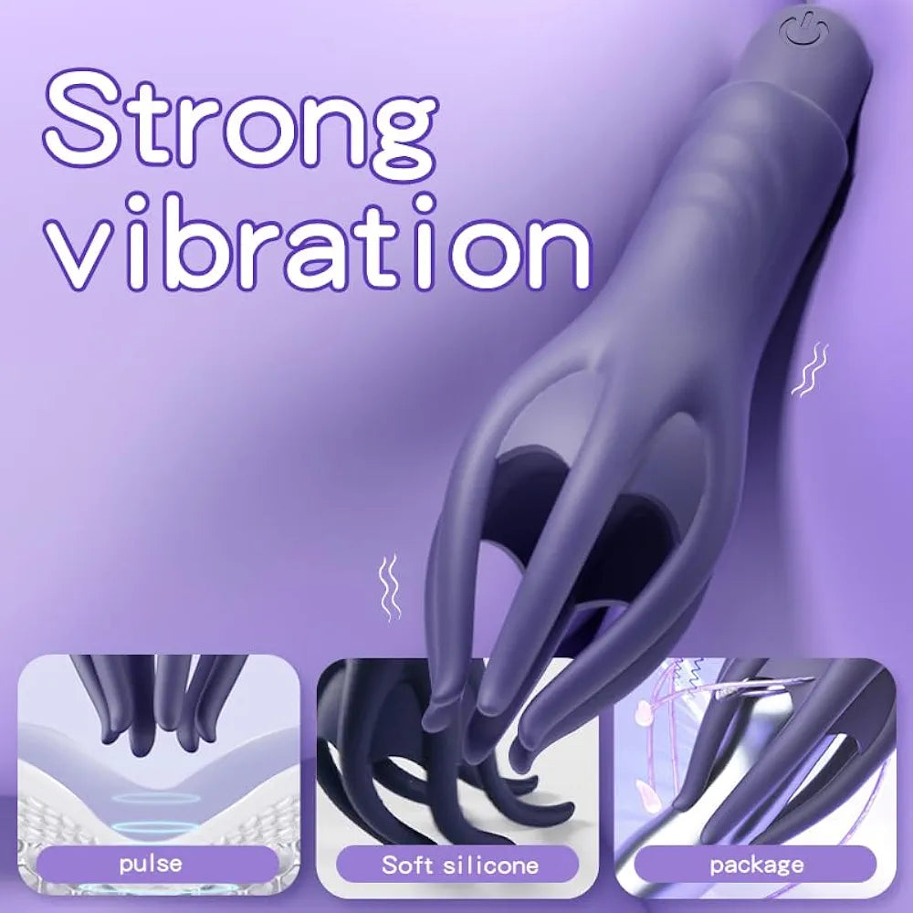 Rechargeable Waterproof Silicone Personal Massager for Couples and Solo Use