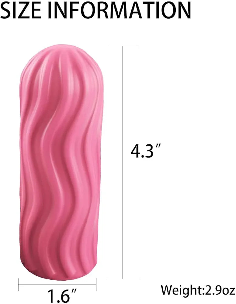 Realistic 4.3-inch Textured Male Masturbator Cup for Desensitization and Ejaculation Delay Training