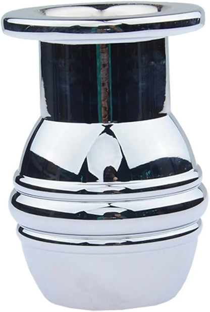 Stainless Steel Hollow Anal Plug with Enema Flushing System for Anal Training and Expansion