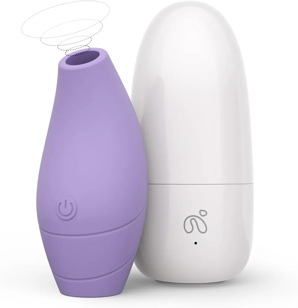 Ergonomic Palm-Sized Clitoral Suction Vibrator with 10 Modes and Wireless Charging