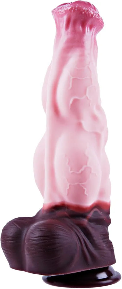 11.4" XL Realistic Knotted Horse Dildo with Suction Cup - Silicone Fantasy Monster Toy