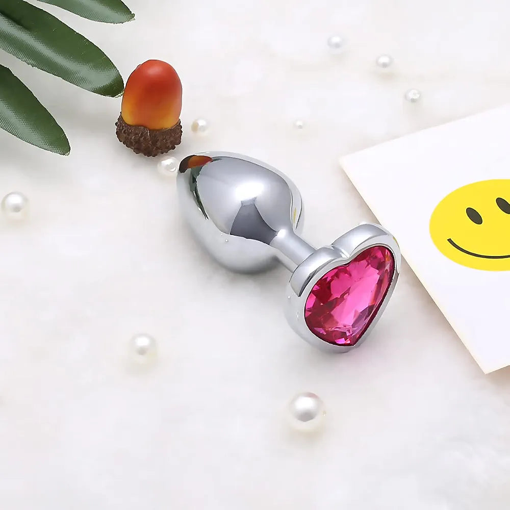 Akstore Small Heart-Shaped Anal Plug - Personal Butt Massager