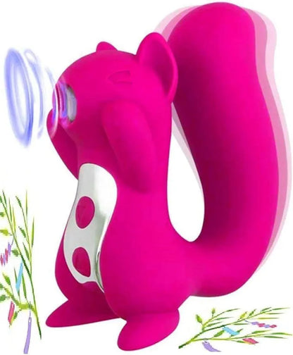 Rechargeable Squirrel-Shaped Oral Stimulation Massager for Couples
