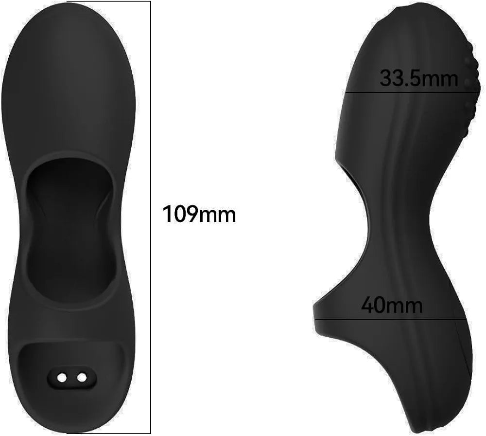 10-Mode Silicone Finger Vibrator for Targeted Clitoral and Nipple Stimulation