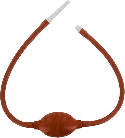 Cleanstream Reusable In-Line Bulb Enema Syringe and Vaginal Cleansing Kit for Men and Women, Brown