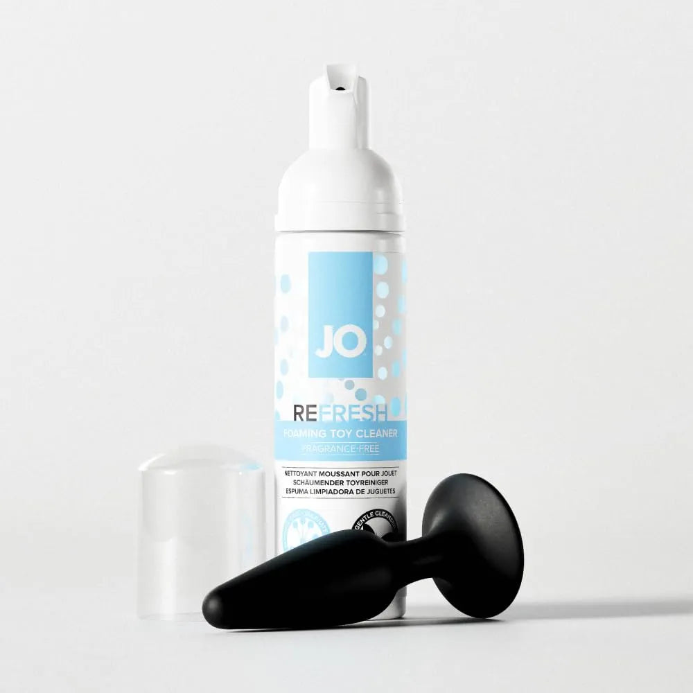 JO Refresh Foaming Toy Cleaner, Gentle Antibacterial Formula, 1.7 Fluid Ounce