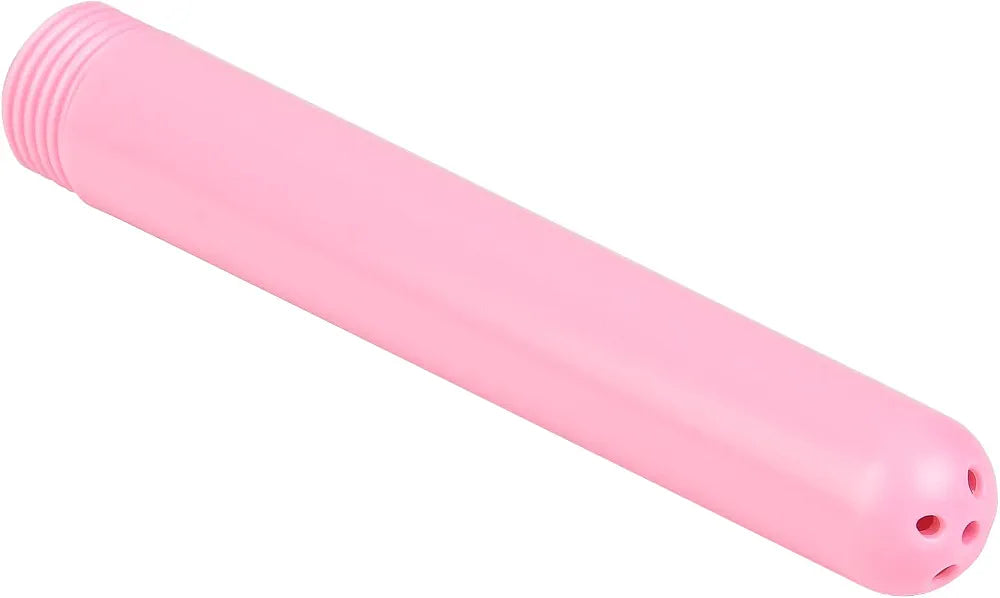 Portable Pink Shower Enema System with Water Control Valve and Nozzle Kit for Personal Hygiene