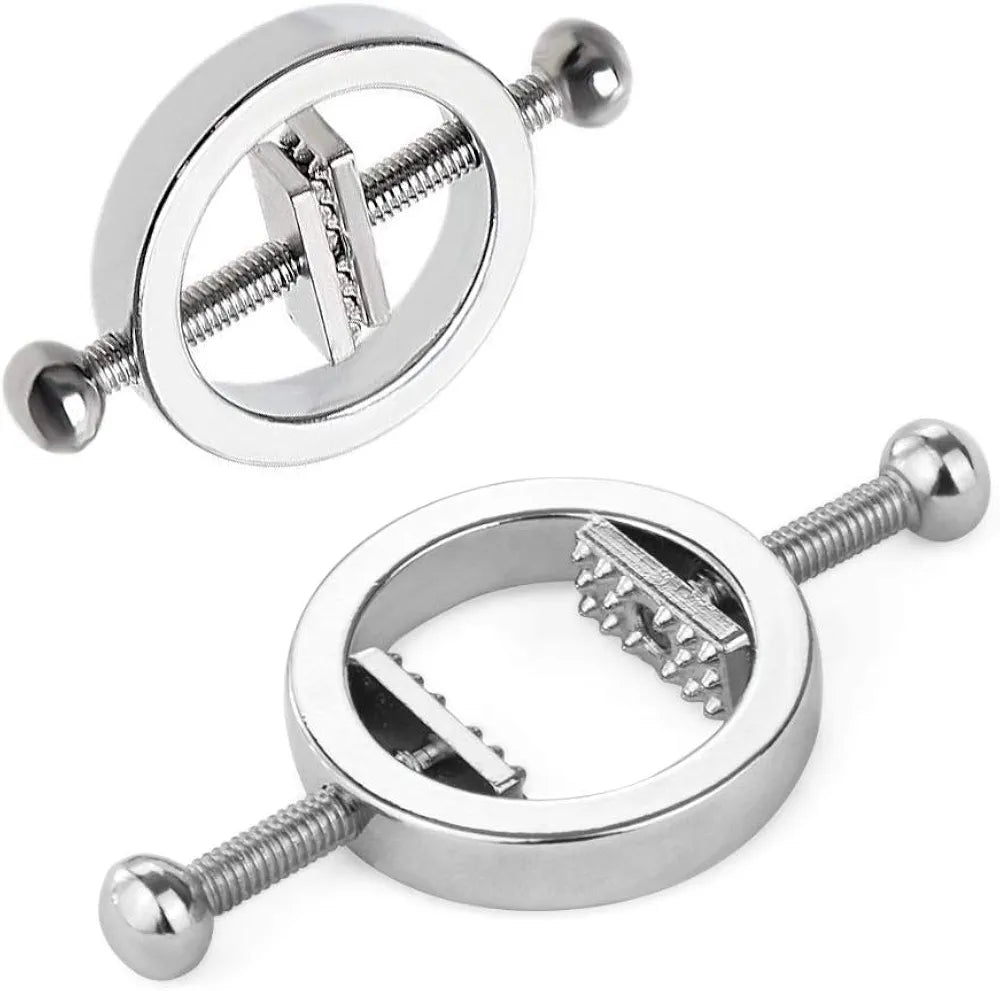 Adjustable Stainless Steel Nipple Clamps for Sensory Play