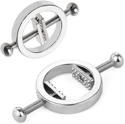 Adjustable Stainless Steel Nipple Clamps for Sensory Play
