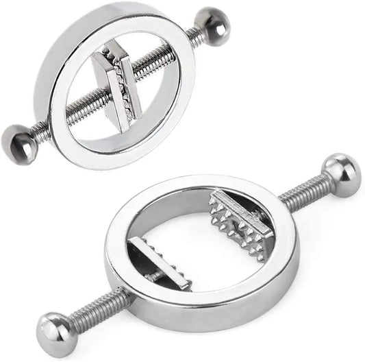 Adjustable Stainless Steel Nipple Clamps for Sensory Play