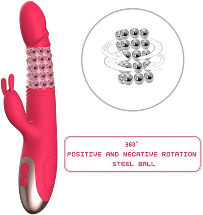 8-Mode Rabbit G-Spot and Clitoral Wand Massager for Couples