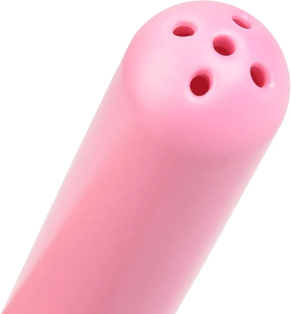 Portable Pink Shower Enema System with Water Control Valve and Nozzle Kit for Personal Hygiene