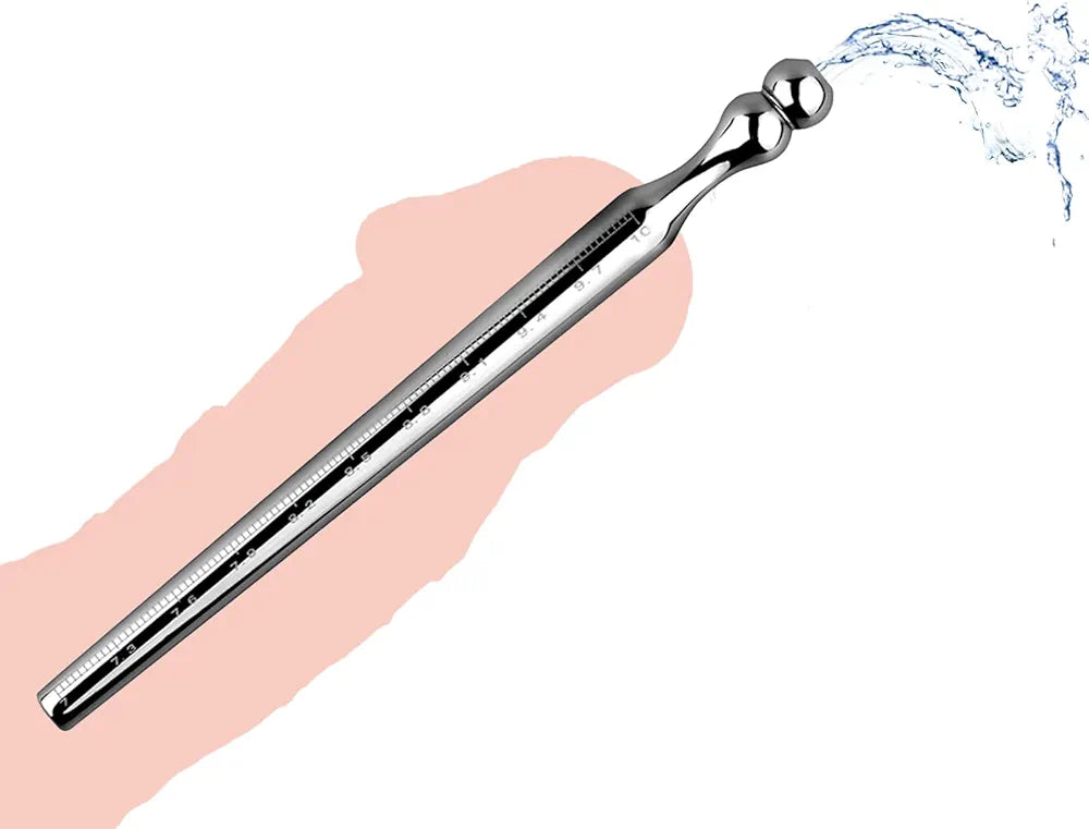Stainless Steel Hollow Urethral Plug and Stretcher for Men