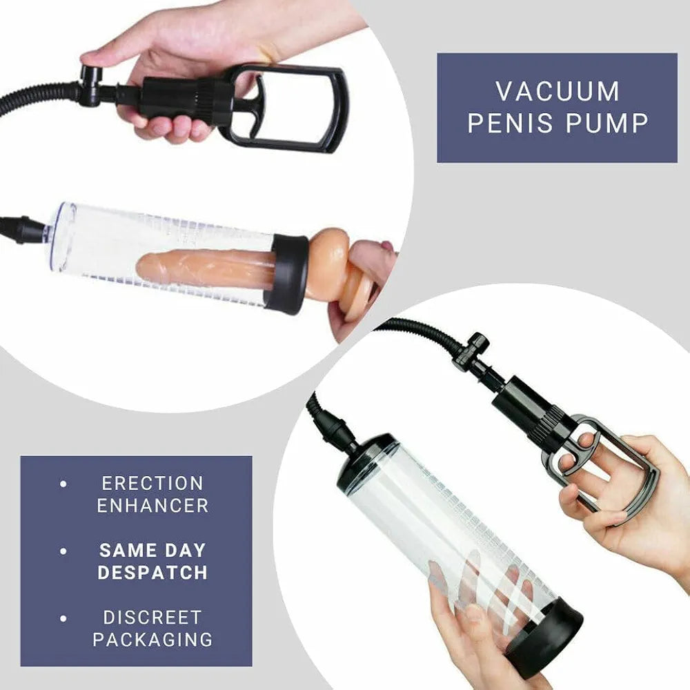 Manual Penis Vacuum Pump for Erection Enhancement and Training