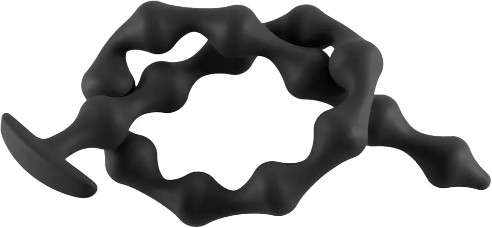 15-Ball Silicone Anal Bead Chain - 22.8 Inch Flexible Prostate and Anal Massager