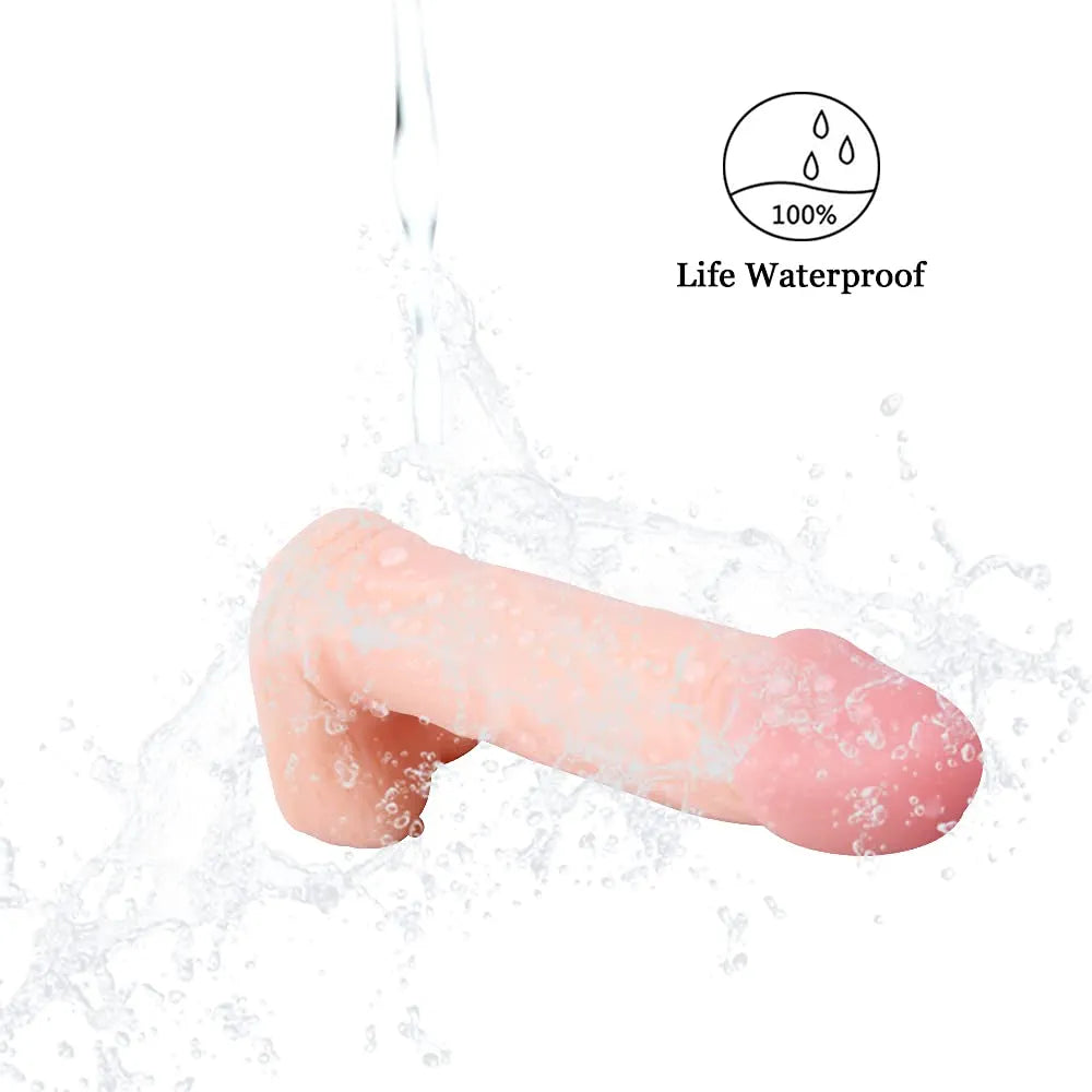 4.3-Inch Realistic Lifelike Dildo for Beginners - G-Spot Stimulator and Anal Training Toy