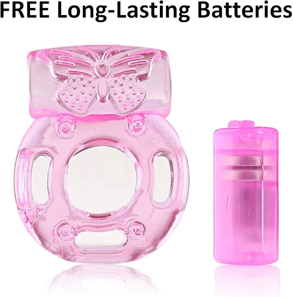 Dual-Action Vibrating Penis and Clitoral Stimulator Ring for Enhanced Performance
