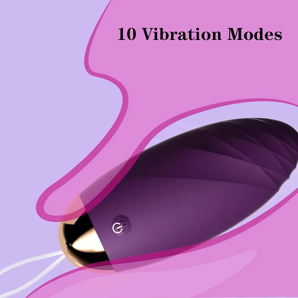 Silky Rechargeable Remote-Controlled Egg Massager with 10 Whisper-Quiet Vibration Patterns
