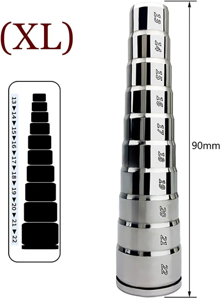 Progressive Stainless Steel Urethral Dilator and Prostate Stimulator for Men