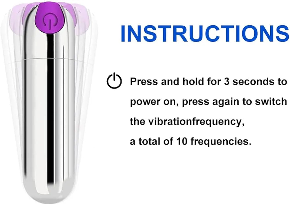 SilkyTouch 10-Mode USB Rechargeable Waterproof Bullet Vibrator for Targeted Stimulation