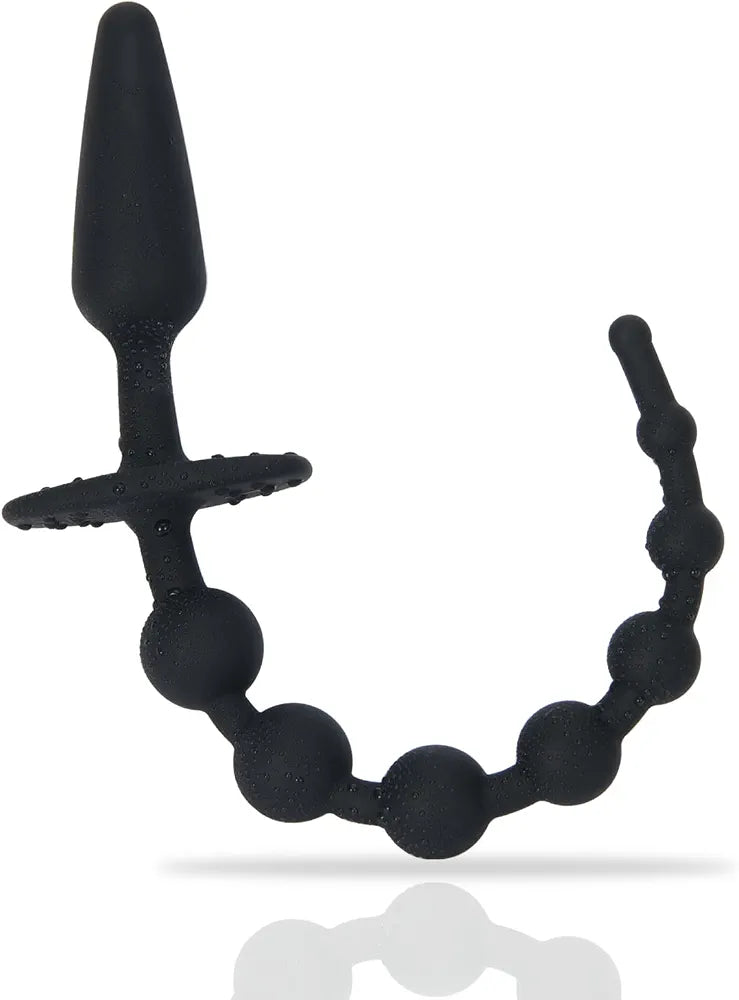 7-Ball Progressive Silicone Anal Bead Chain for Beginners