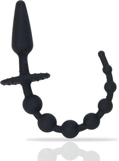 7-Ball Progressive Silicone Anal Bead Chain for Beginners