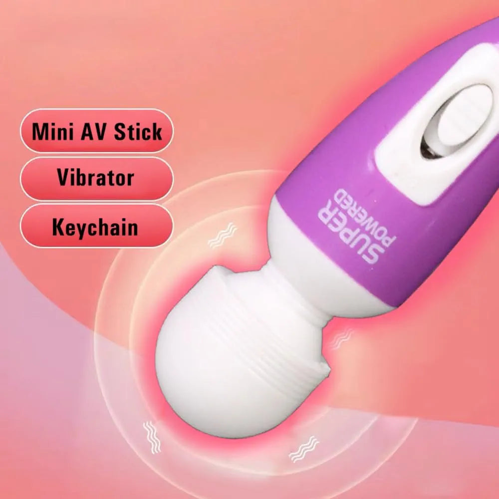 Compact Cordless G-Spot and Clitoral Wand Massager for Targeted Stimulation