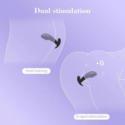 Silicone Anal Plug Set for Beginners - Comfortable Prostate Stimulator for Men and Women