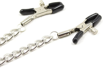 Adjustable Non-Piercing Nipple and Clitoral Clamps for Couples Bondage Play