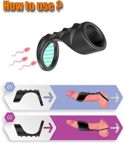 Dragon Scale Silicone Cock Ring for Enhanced Erection and Performance