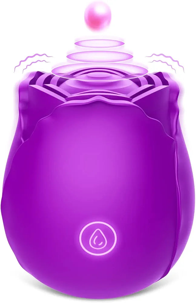 Vlatne 7-Mode Tapping Clitoral and Nipple Vibrator - Purple