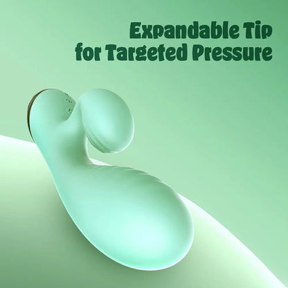 Dual-Action Inflatable Rabbit Vibrator with 10 Vibration Modes and Waterproof Design