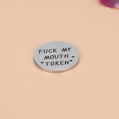 Romantic Naughty Token Set for Couples - Fun Valentine's Day Gift for Him