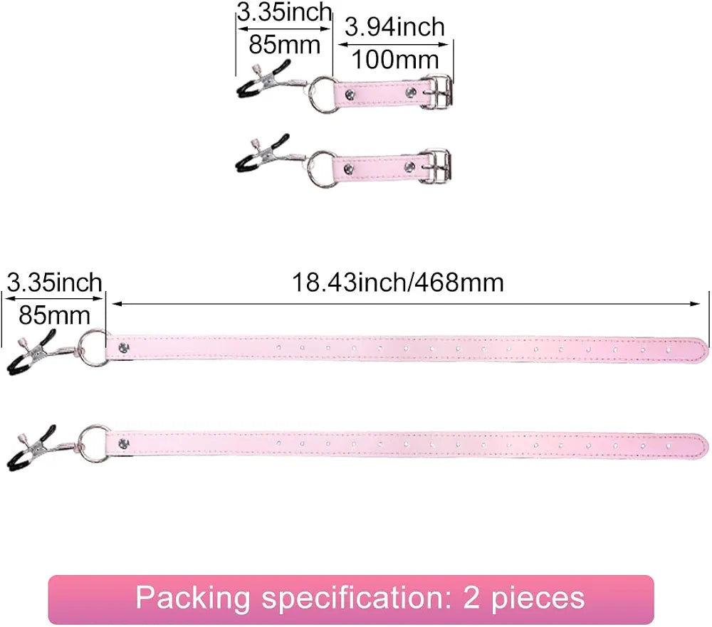 Adjustable Stainless Steel Spreader Bar with Adjustable Clamps for Couples