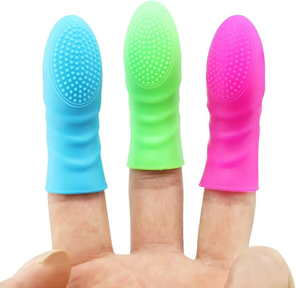 Silicone Finger Sleeve Stimulator Set for Couples - 3-Piece G-Spot and Prostate Massager