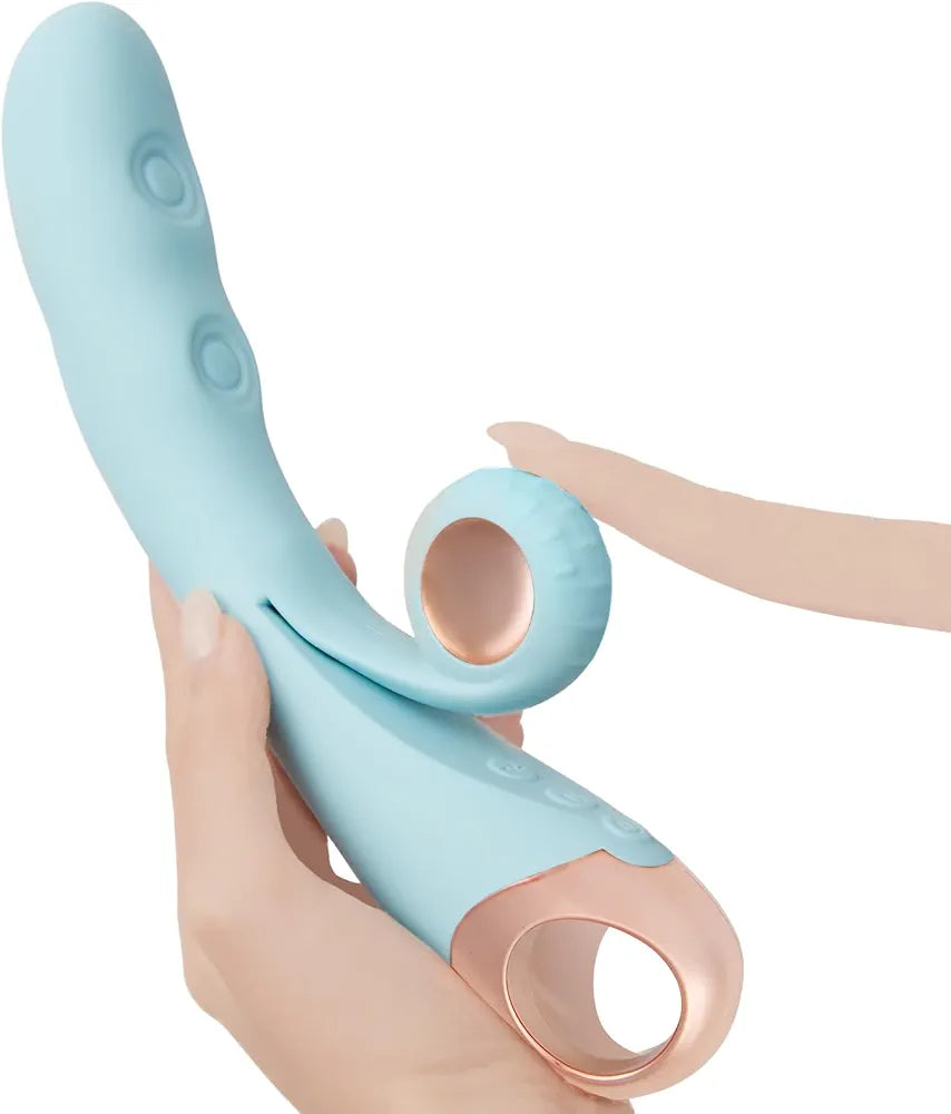 Dual-Action Rabbit Vibrator with 8 Flapping Modes and 8 G-Spot Stimulation Settings for Couples