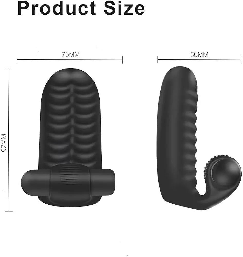 Silicone G-Spot & Clitoral Vibrator with 10 Modes - Compact Pleasure Stimulator