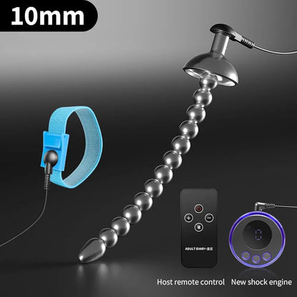 Heuceo 5.3-inch Stainless Steel Electric Shock Urethral Dilator and E-Stim Sound Set