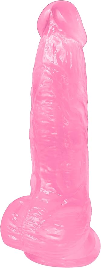 8.3-Inch Ultra-Soft Realistic Silicone Dildo with Strong Suction Cup - Lifelike G-Spot and Anal Stimulator