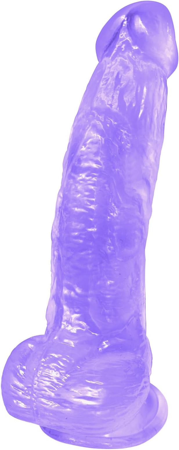 8.3-Inch Ultra-Soft Realistic Silicone Dildo with Strong Suction Cup - Lifelike G-Spot and Anal Stimulator