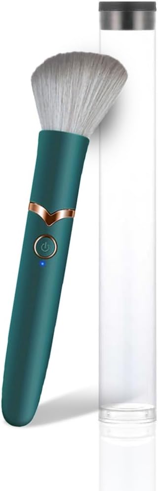 Discreet Lipstick Vibrator: 2-in-1 Makeup Brush & G-Spot Clitoral Stimulator for Women
