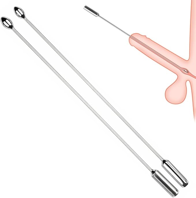 3-Piece Stainless Steel Urethral Sounding Dilator Set for Male Stimulation and Prostate Massage